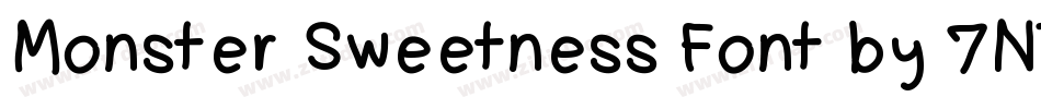 Monster Sweetness Font by 7NTypes字体转换